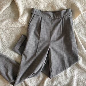 H&M Black and White Checkered Pants